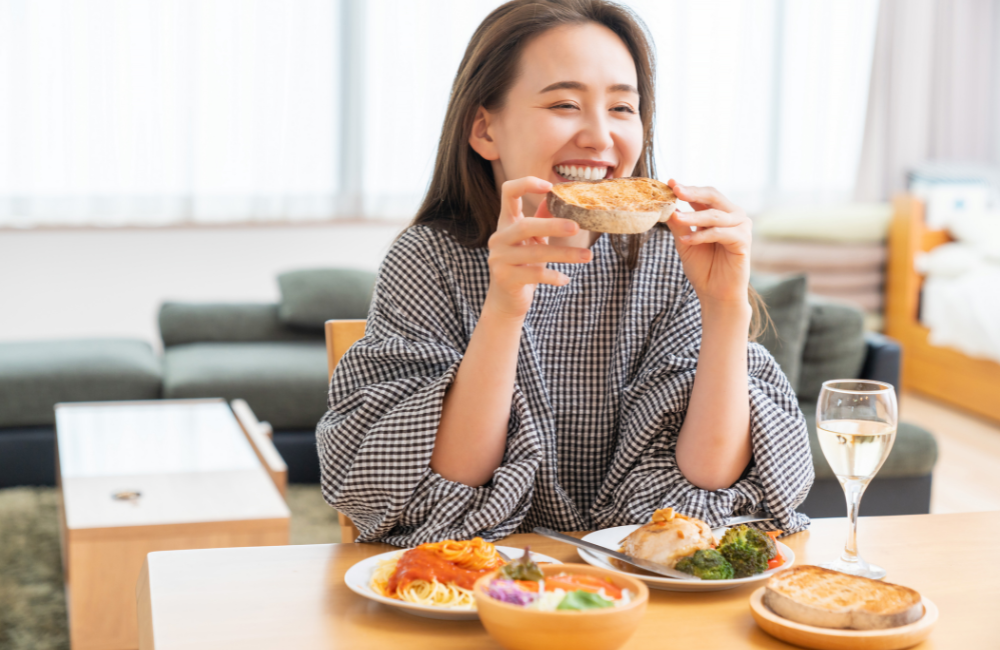 ทานแซนด์วิช 